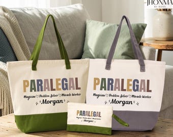 Personalized Paralegal Tote Bag, Paralegal Gift, Paralegal Grad Gift, Legal Assistant Gift, Legal Secretary Gift, Paralegal Appreciation