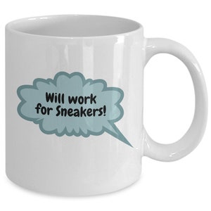 Sneaker lover mug, xmas present for sneakerhead, urban style, sneaker fashion gift