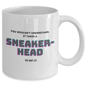 Sneakerhead mug, sneaker collector gift, sneaker culture, sneaker lover christmas present, urban style, sneaker fashion