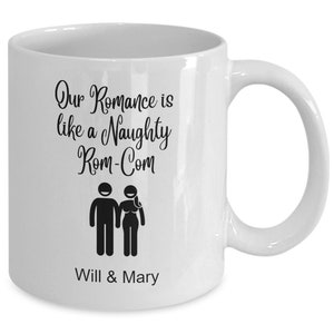 Freches Paar Becher, individuelles Paar Geschenk, lustiges Paar Geschenk, personalisierte Braut Tasse, verlobtes Paar