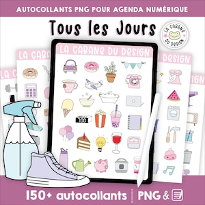 Digital stickers for digital diary for Every Day in LCDD-016