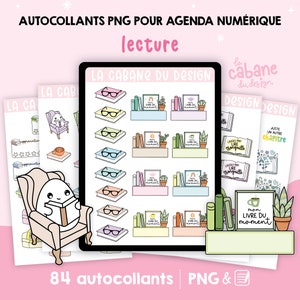 Digital reading stickers for digital diary in FRENCH LCDD-003