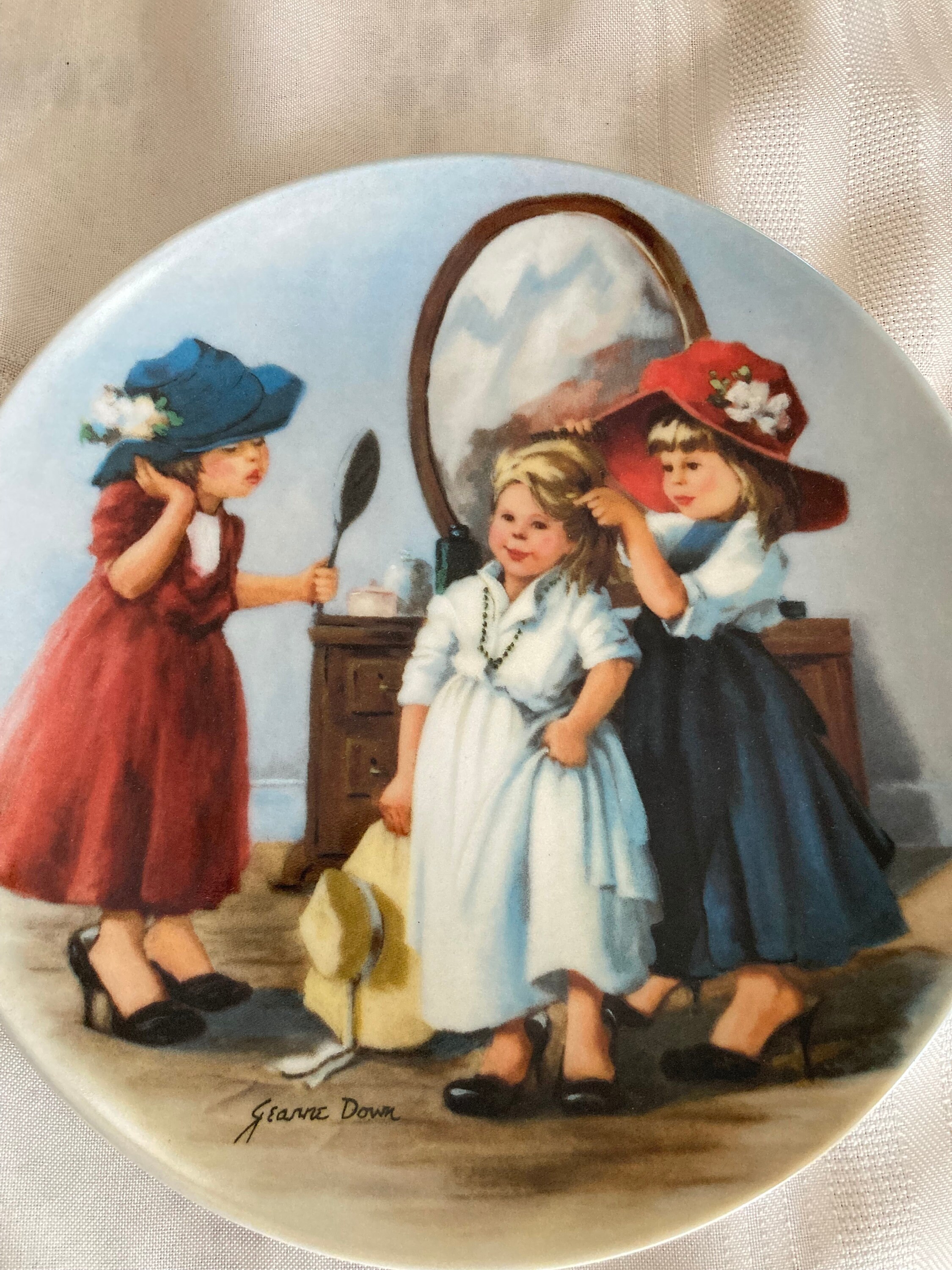 Vintage Jeanne Down "High Society" Collector Plate with Certificate