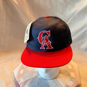 Casquette Snapback Vintage California Angels - Marque Drew Pearson - Coton - Bleue - Occasion