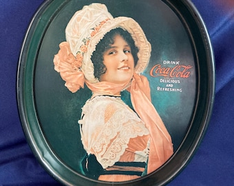 Vintage Coca Cola Metal Serving Tray/Wall Decor