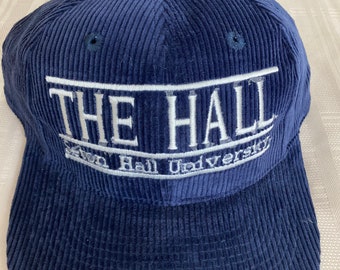 Vintage Seton Hall University “The Hall” Corduroy Snapback Hat | Retro College Cap | Classic NCAA Headwear