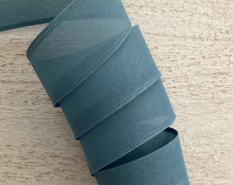 1.5”  Blue Wired Ribbon, Everyday Wired Ribbon, Craft Ribbon, Blue Wired Ribbon for Wreaths, 5 Yards