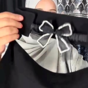 Niqab,bow niqab, Butter fly niqab,new. Dizine niqab, elastic niqab, Saudi niqab,gift for Muslim women and girls, black niqab, handmade niqab