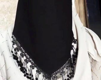 Niqab, niqab in pizzo, regalo, set niqab, niqab nero, niqab stringa, hijab, niqab saudita, niqab latkan, niqab fatto a mano, modello di cucito niqab, faccia ma