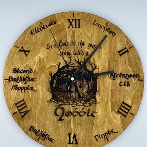 LOTR Hobbit Meal Times Clock