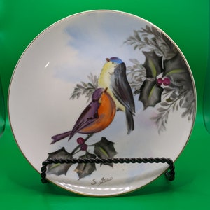 Vintage Two Birds on a Branch Collectible Plate