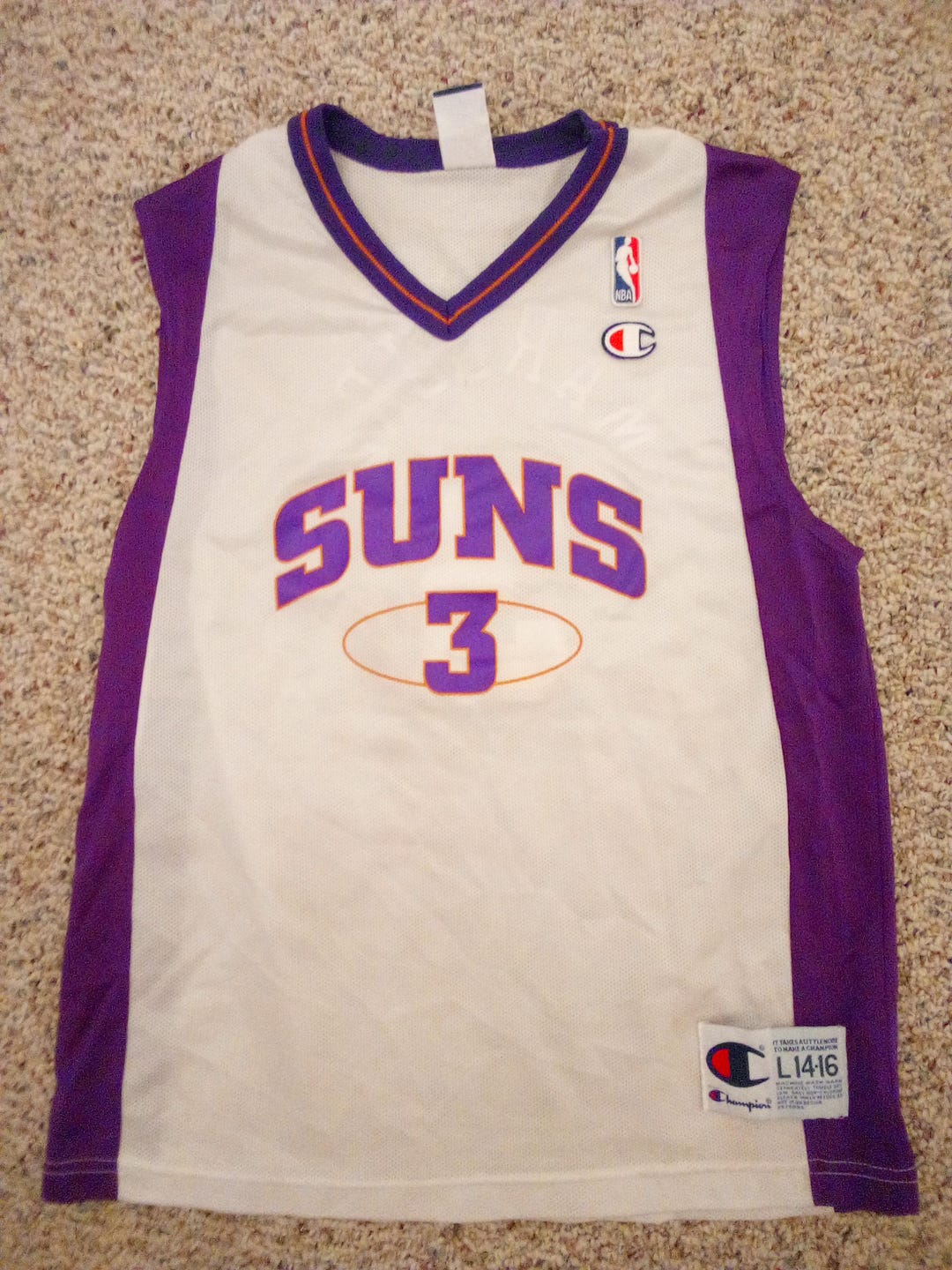 ウェア Nike Phoenix Suns Marbury 3 XL Vintage Nike Stephon Marbury #3 Phoenix Suns PHX Mens NBA