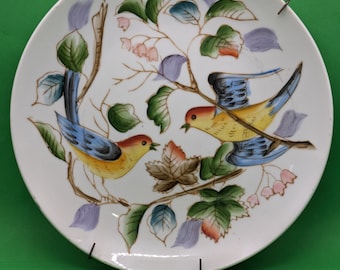 Birds  Talking on a Branch Plate