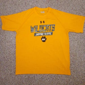 Under Armour Wayne State College Wildcats T-Shirt XL Loose
