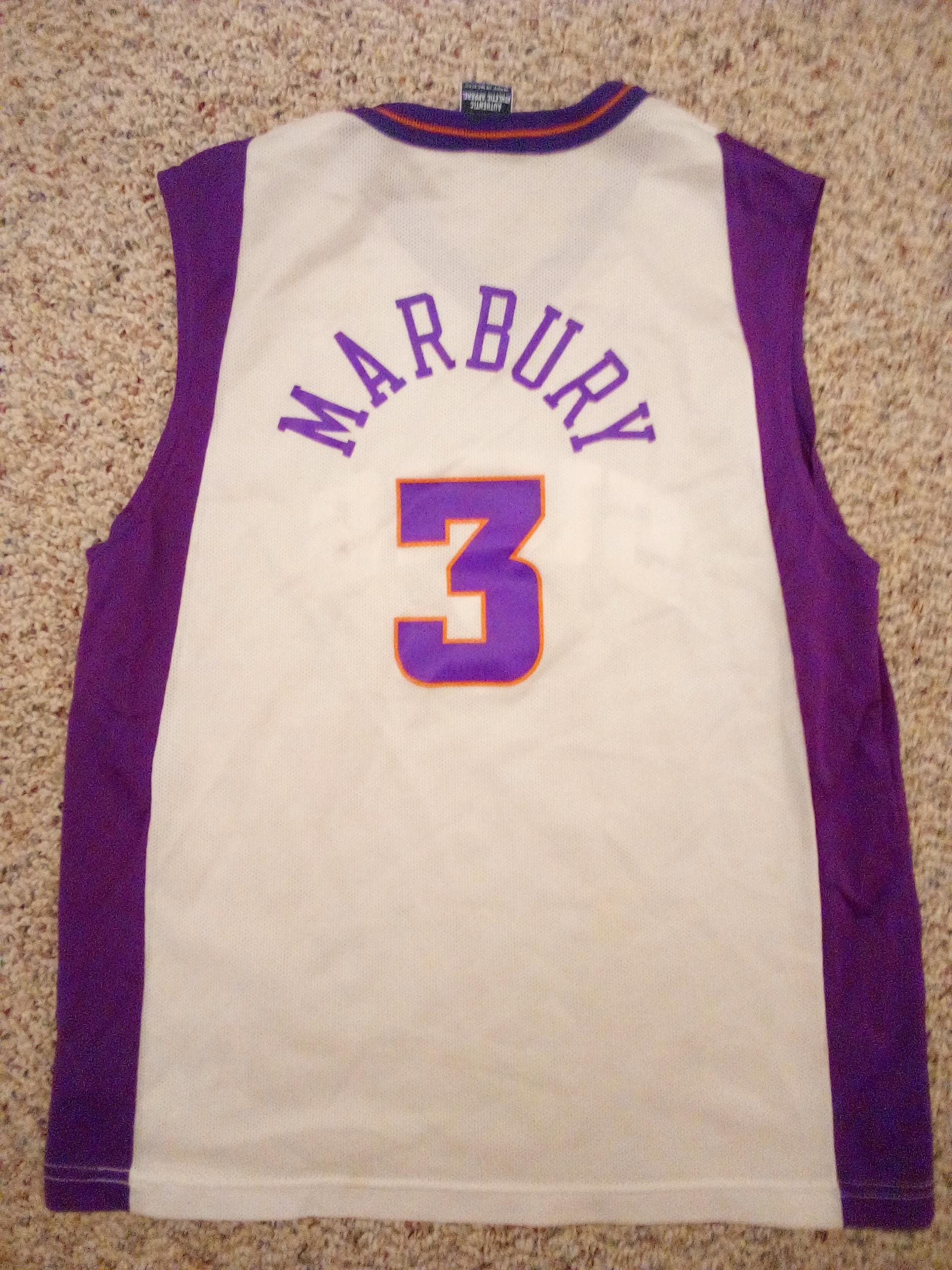 ウェア Nike Phoenix Suns Marbury 3 XL Vintage Nike Stephon Marbury #3 Phoenix Suns PHX Mens NBA