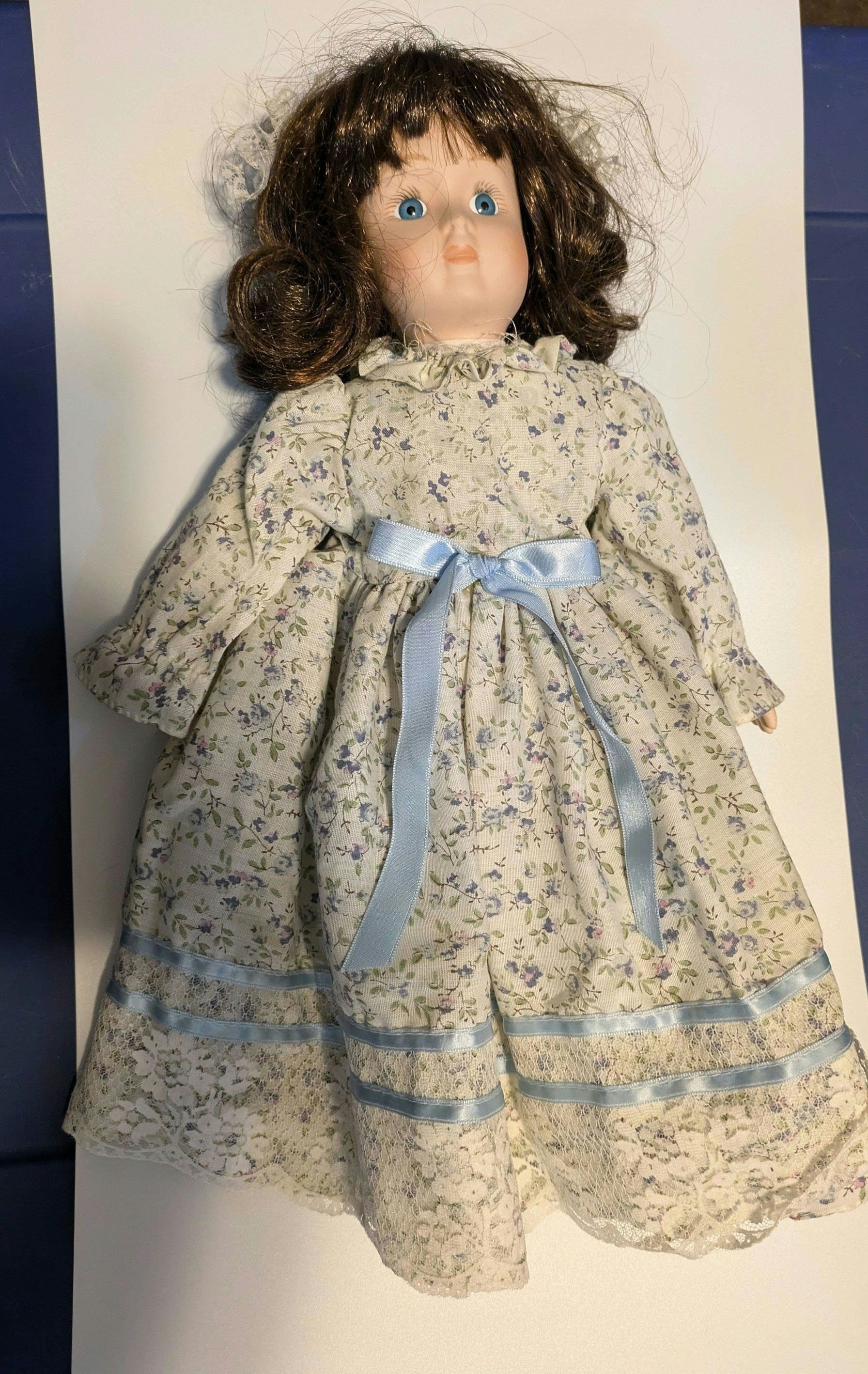 Vintage Acme China Holly Girl Leaf Dress Pixie Fairy Ceramic