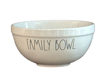 Rae Dunn Family Bowl Farmhouse Kitchen Home Decor New