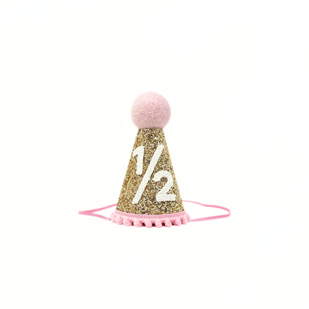 Half Birthday Girl Party Hat 1/2 Birthday Girl Party Hat Etsy
