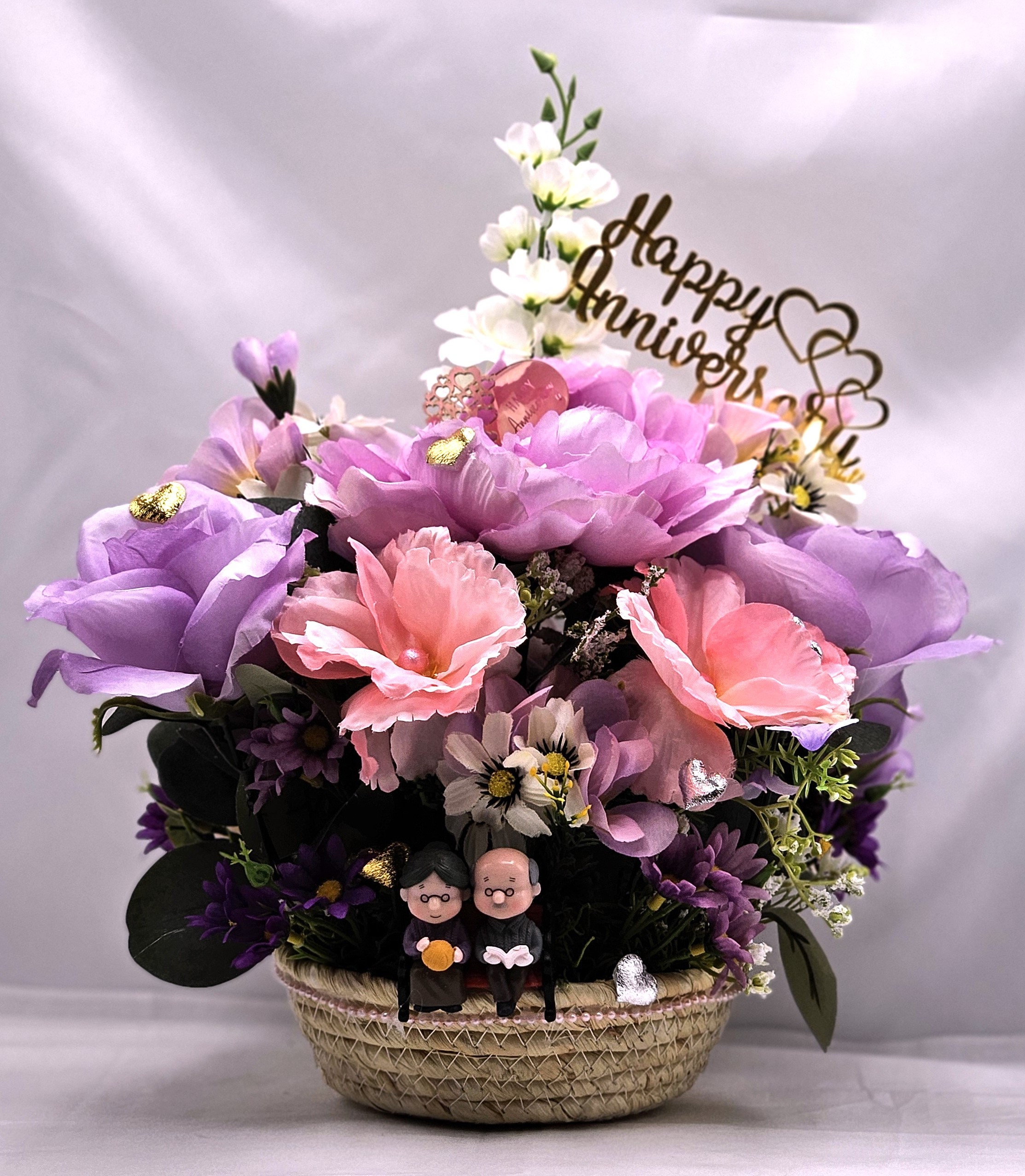 * vintage flower ❀ 布花 お花のブーケ 二束 set 9d63bea0fc03c989d3b794da955e6f
