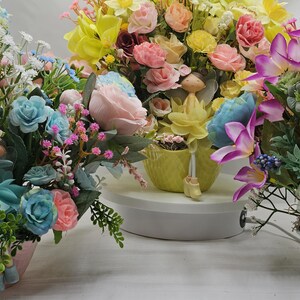 Pastel Angel Floral Arrangement: Whimsical Home Decor