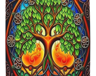 Baum des Lebens Plüsch Decke/Kuscheliger Überwurf/Irisches Dekor/Keltische Bettwäsche/Ethnische Kunst/Rechteckige Bettdecke/Baum Liebhaber/Einweihungsgeschenk/Geschenk für Kranke