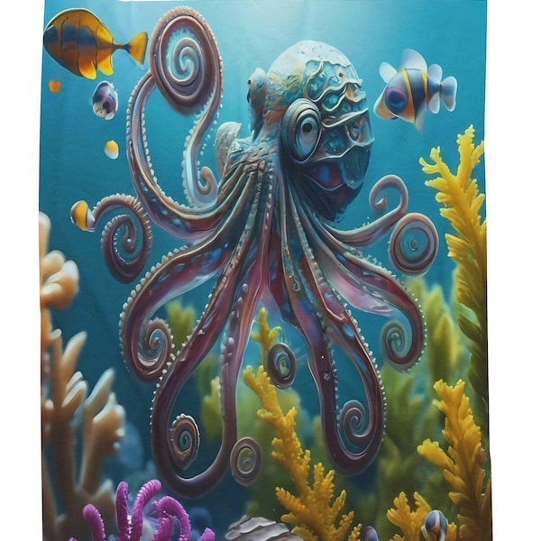 Octopus Odyssey Quilted Blanket NCU0PT325