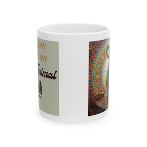 Meine Ziege ist mein Geist Tier 11 Unzen Keramikbecher, Boho Ziege Becher, Ziege Liebhaber Kaffeetasse, Ziege Mama, Ziege Papa, lustige Ziege Becher