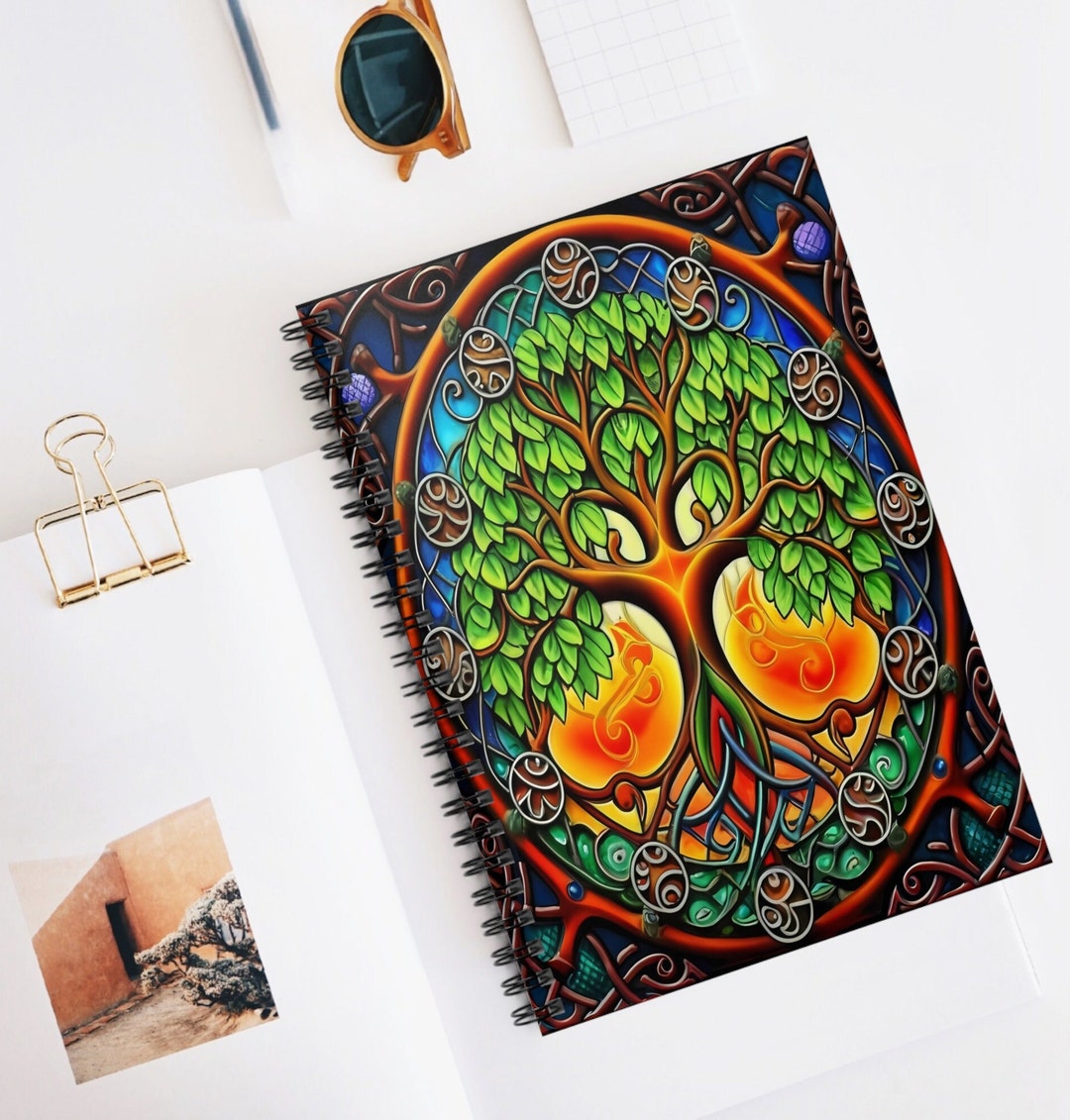 Tree of Life Spiral Notebook/ruled Lines/tree of Life Journal/tree ...