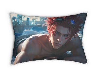 Reno Final Fantasy VII Lumbar Pillow