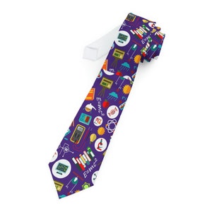Science Teacher Gift Necktie, Fathers Day Birthday gift for him, Scientist Necktie, Graduation Gift