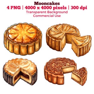 Mooncake clipart, Festival do Meio Outono PNG, Clipart Chinês, Design de Menu de Padaria, Sobremesas PNG, Arte de Comida Chinesa, Uso Comercial