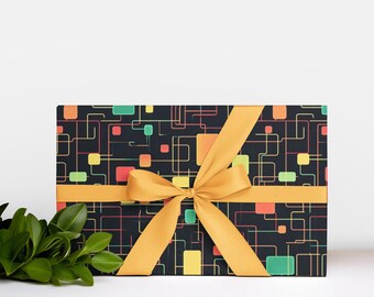 Papier cadeau informatique, papier cadeau tech Programmation informatique, ingénieur logiciel, papier cadeau ringard, cadeau codeur, album de carte mère