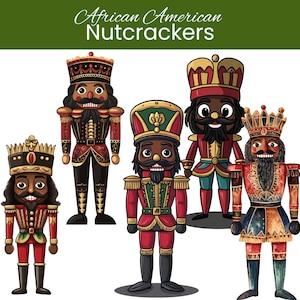 Quebra-nozes Preto PNG Clipart, Imagens de Natal Afro-Americanas, Criação de Cartões, Artesanato Infantil, Adesivo Digital para Planejador Afro, Uso Comercial