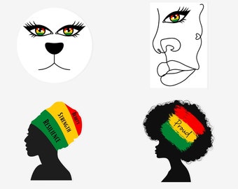 Black History Month Stickers, Juneteenth Stickers, African American Black Pride Culture Sticker Sheet Laptop Waterbottle Notebooks Planners
