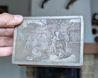 vintage &antiques　国鉄時代の荷物棚？ 鉄と木で造られたアンティークトランク 鈴木鞄店 昭和初期 古録