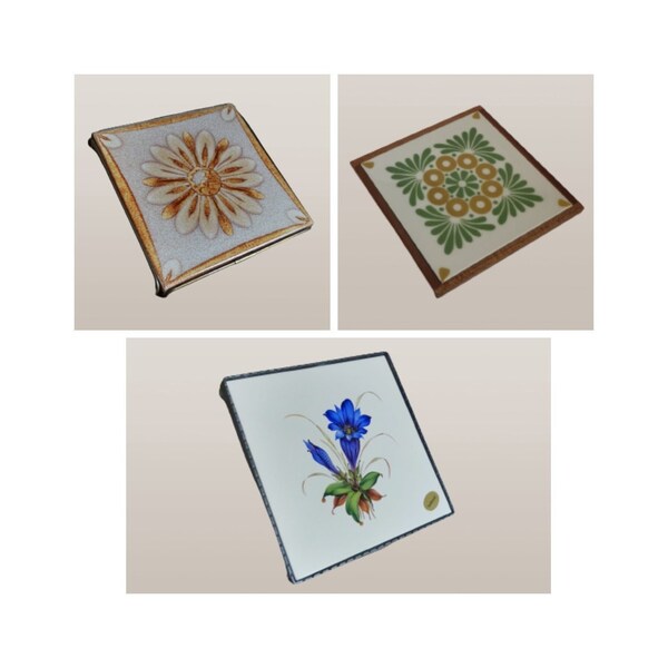 Vintage serving trivets from Italy by Cerdisa and Cisa from the 70's, mid-century decor for the kitchen