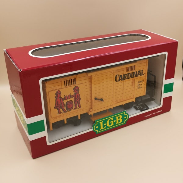 LGB 4034 Cardinal Beer Wagon Outdoor Train Track