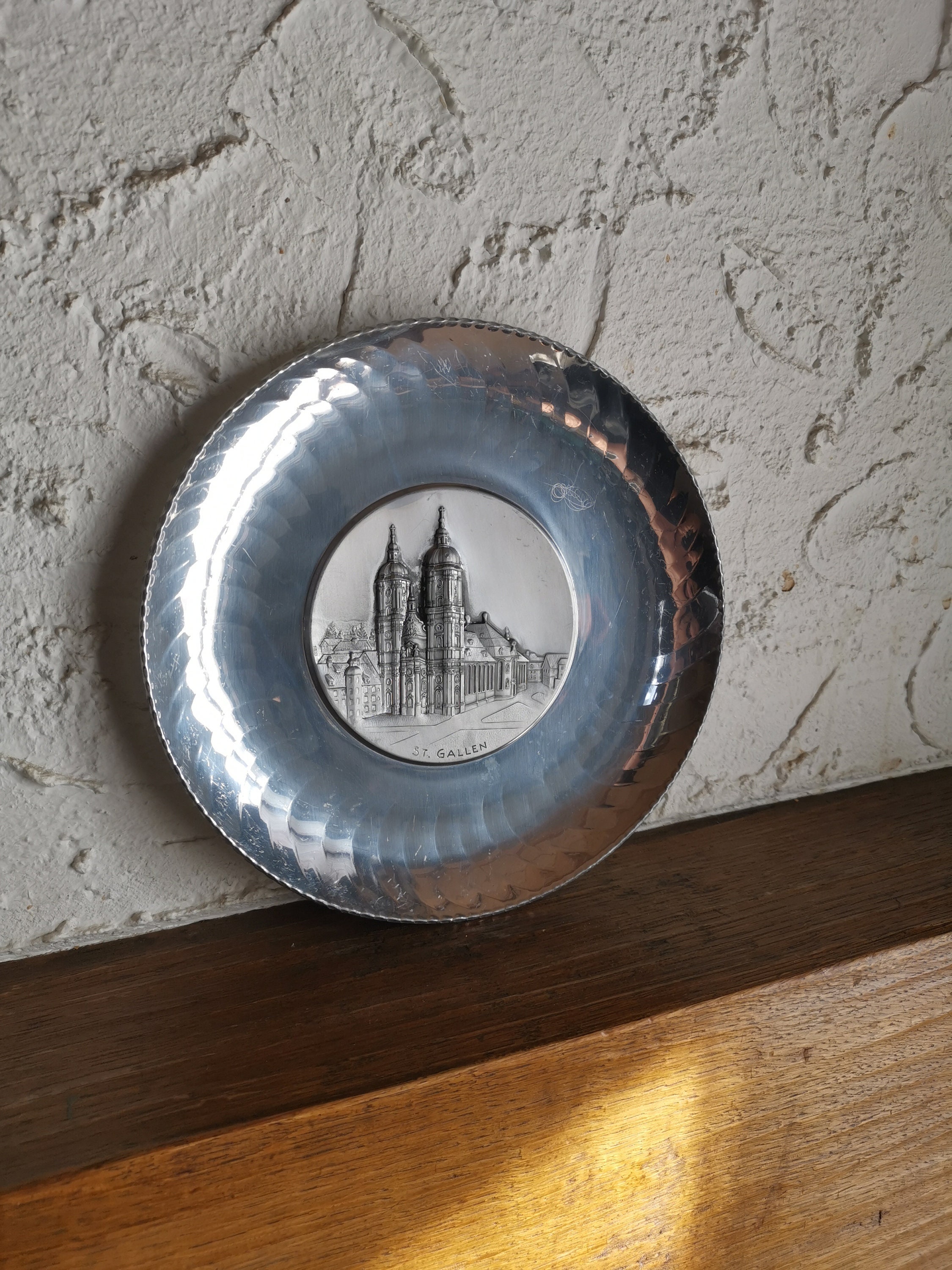 スイスGdlzer窯ハンドメイド プレートヴィンテージ