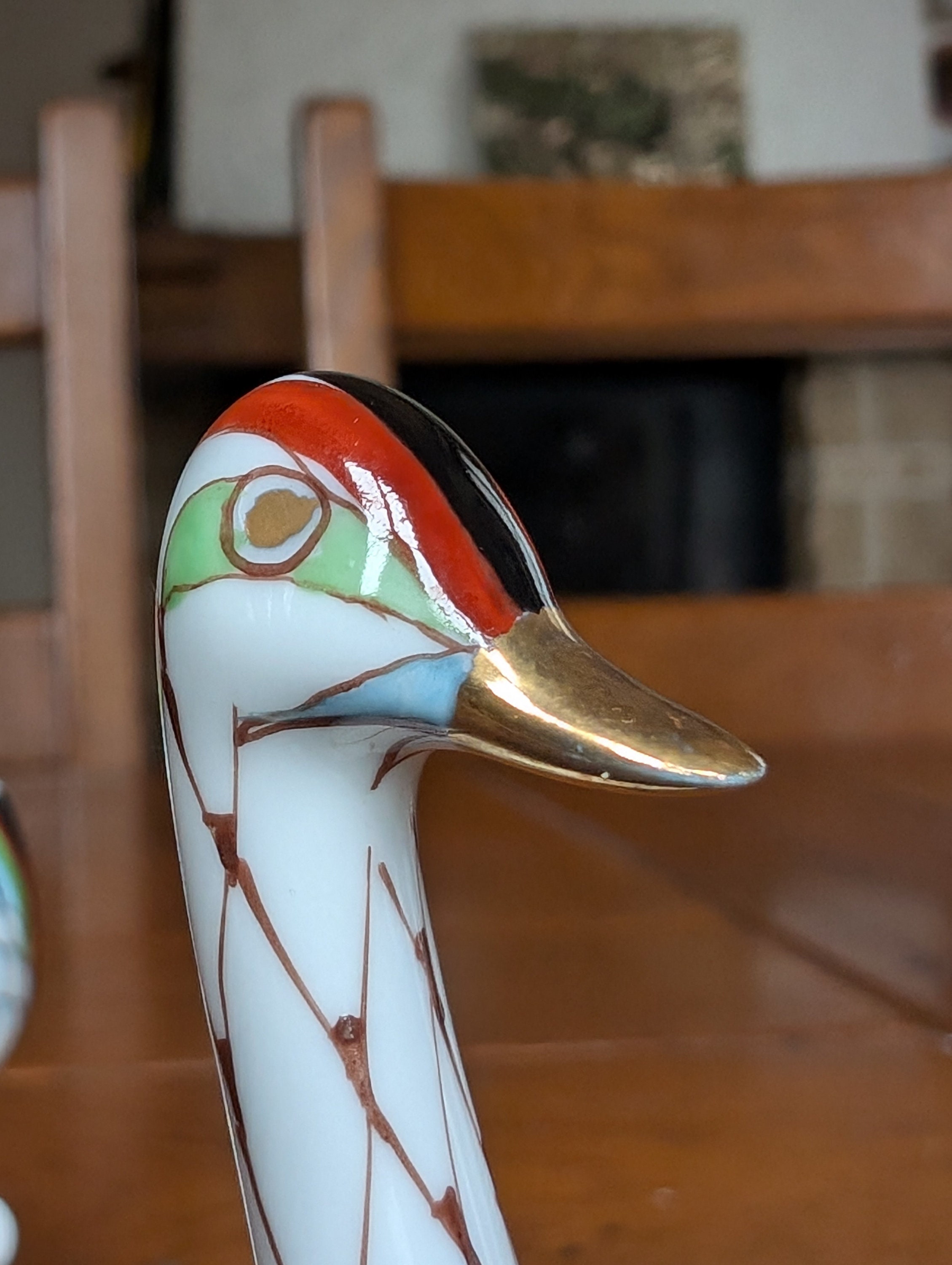 Hollohaza Hungary Collectible Porcelain Figurine of a Bird