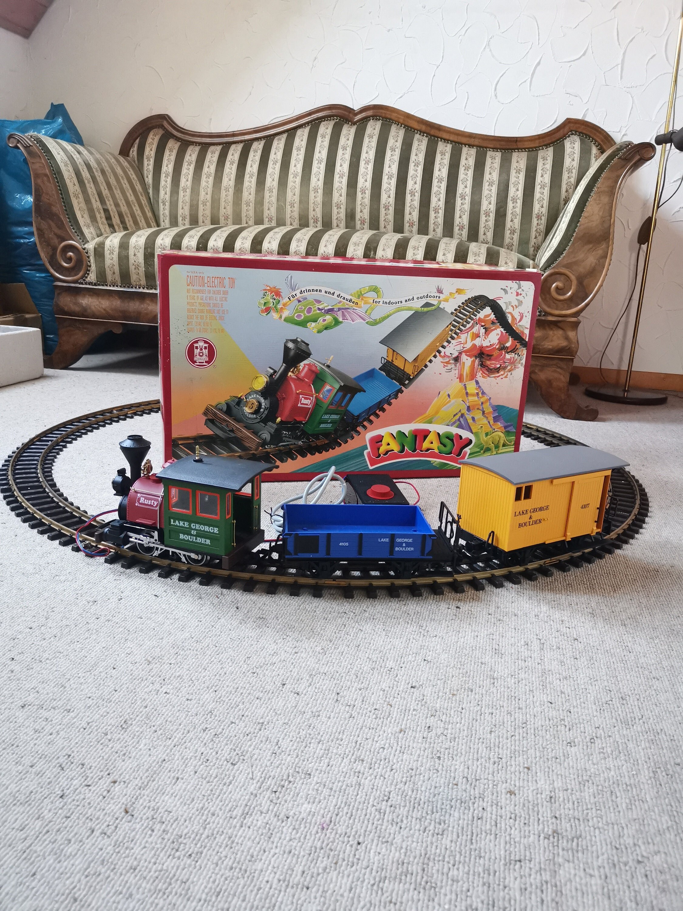 LGB 90770 Starter Locomotive Set G Scala Track and Transformer