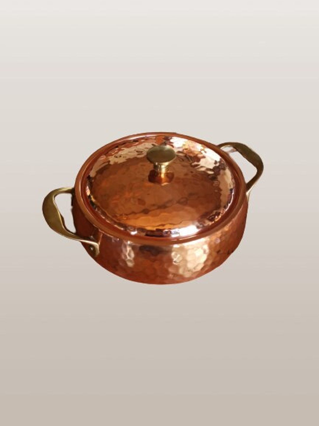 Vintage Swiss Copper Pot With Lid and Brass Handles by Stockli Etsy