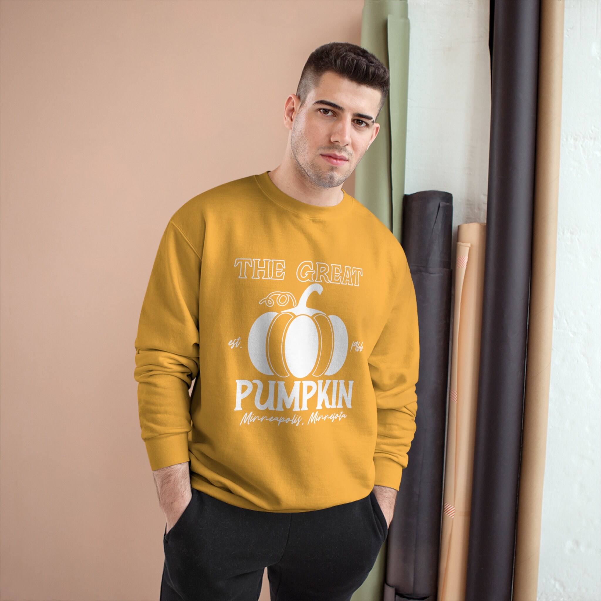 Discover The Great Pumpkin Autumn Fall Halloween Champion Crewneck Sweatshirt