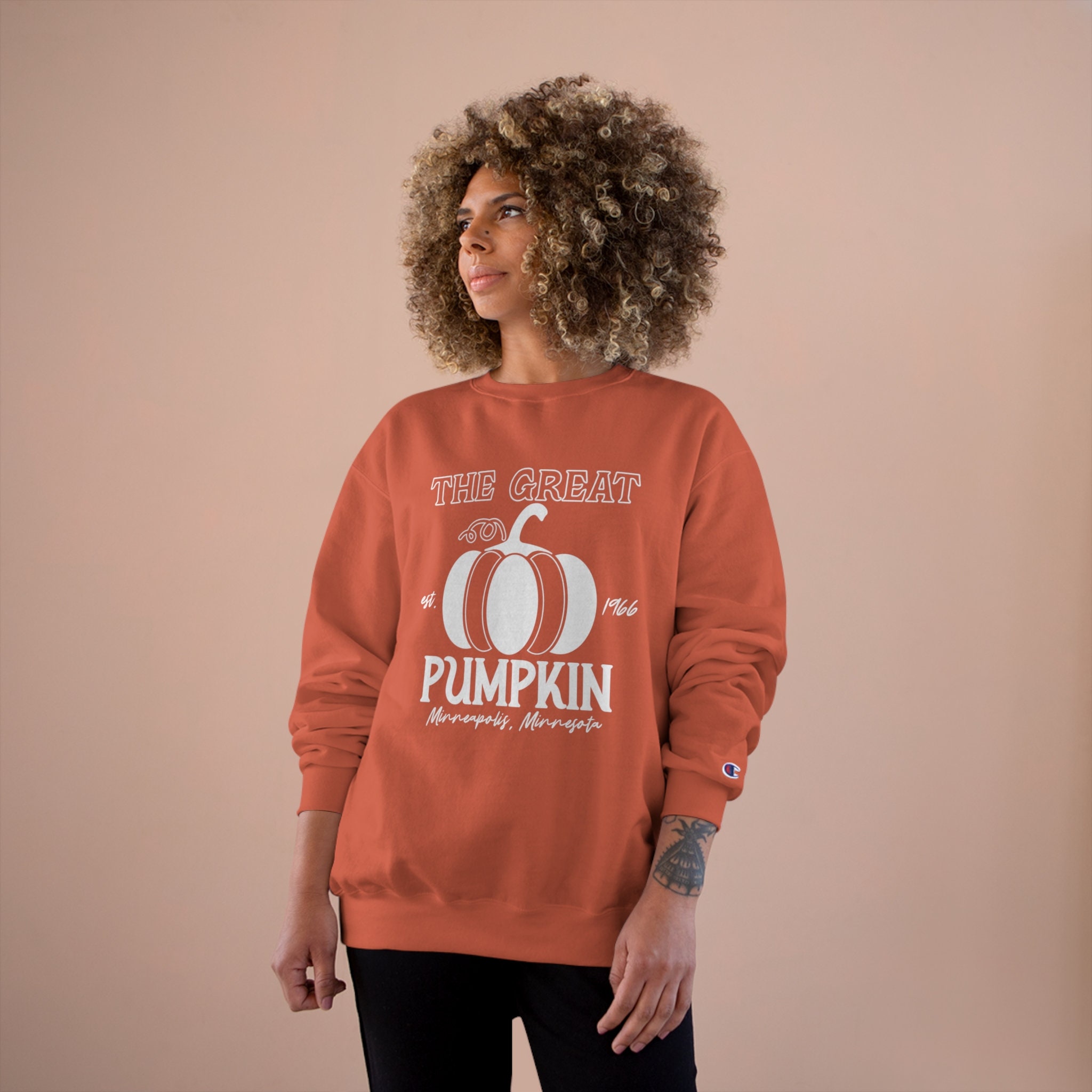 Discover The Great Pumpkin Autumn Fall Halloween Champion Crewneck Sweatshirt