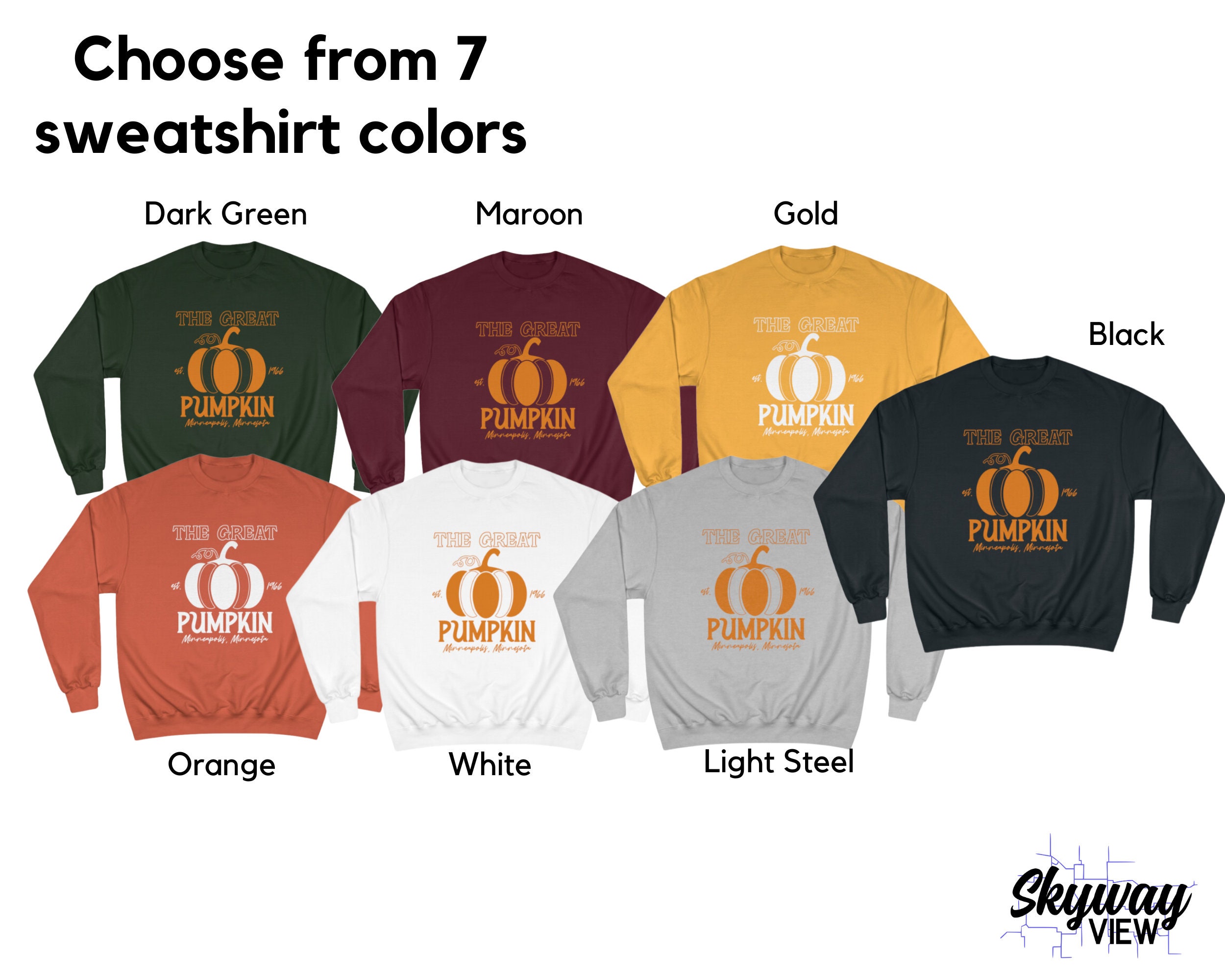 Discover The Great Pumpkin Autumn Fall Halloween Champion Crewneck Sweatshirt