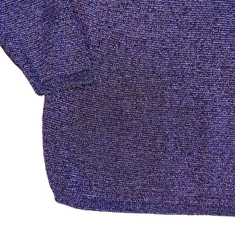 1980's Purple Metallic Sweater Pierre Cardin Size M Medium - Etsy