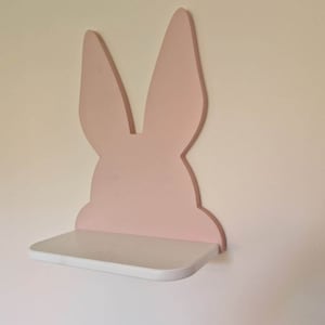 Bunny Rabbit Shelf,Bunny With Ears Up, Kids Room Decor, Nursery Decor, Baby Shower Gift,Personalized Gift
