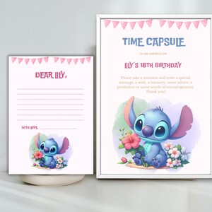 Modèle de signe d'anniversaire capsule temporelle modifiable au point Capsule temporelle et carte signe capsule temporelle imprimable de fête d'anniversaire de point personnalisé