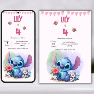 Modèle d'invitation de fête d'anniversaire de point pour téléphone Lot d'invitations de fête d'anniversaire point modifiables pour téléphone