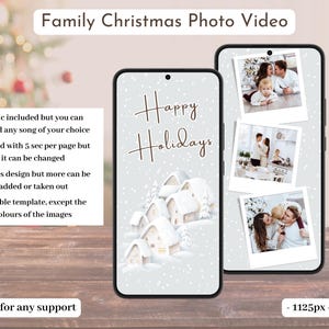 Christmas Family Photos Video Holiday Family Photo Card Merry Christmas Family Photo Card Mobile Christmas Photo Card Happy Holidays Photos