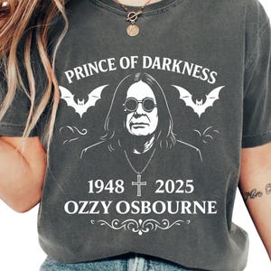 Comfort Colors® Ozzy Osbourne Tribute Shirt, Rest In Peace Ozzy Osbourne, Ozzy Osbourne RIP T-shirt, Ozzy Osbourne Memorial Tshirt